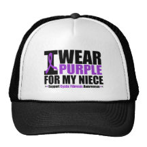 Cystic Fibrosis I Wear Purple For My Niece Trucker Hat