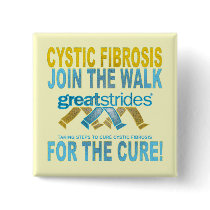 CYSTIC FIBROSIS PIN-ON BUTTON