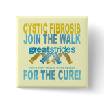 CYSTIC FIBROSIS PIN-ON BUTTON