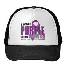 Cystic Fibrosis Purple for Daughter Mesh Hats