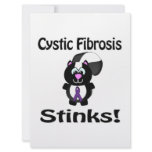 Cystic Fibrosis Stinks Skunk Awareness Design Custom Invitations