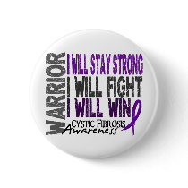 Cystic Fibrosis Warrior Buttons