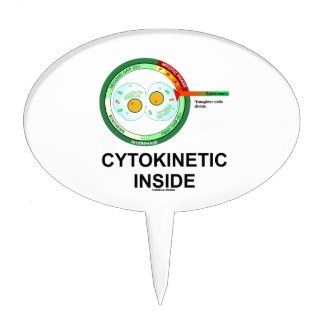 Cytokinetic Inside (Cytoplasm Division Mitosis) Cake Topper