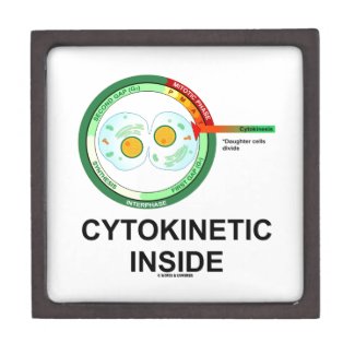 Cytokinetic Inside (Cytoplasm Division Mitosis) Premium Keepsake Boxes