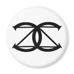 CZ logo round magnet