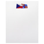 Czech and Liberec Waving Flags Letterhead