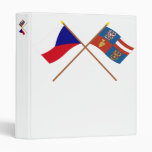 Czech and South Moravia Crossed Flags Binder
