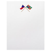 Czech and Usti nad Labem Crossed Flags Letterhead
