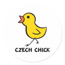 Czech Chick stickers by chicktshirts8 Czech Chick stickers