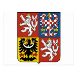 czech emblem post cards