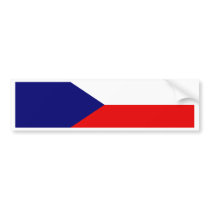Czech Flag bumper stickers by coolcountry Czech Flag bumper stickers