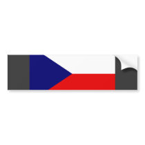 Czech Flag bumper stickers by coolcountry Czech Flag bumper stickers