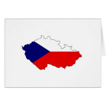 Czech flag map cards by FlagStore Czech flag map cards