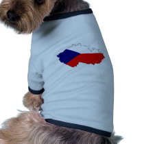 Czech Flag Map full size Pet T-shirt