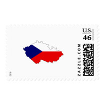 Czech flag map postage by FlagStore Czech flag map postage