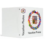 Czech Flags Pinwheel Vinyl Binders