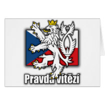 Czech Lion Coat of Arms Flag Cards