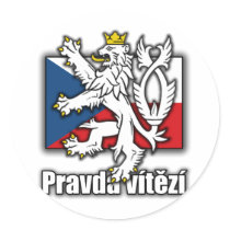 Czech Lion Coat of Arms Flag stickers by allworldtees Czech Lion Coat of Arms Flag stickers
