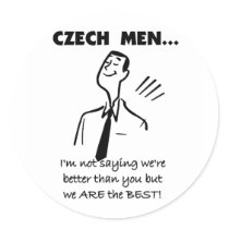 Czech Men Are Best stickers by world_wide Czech Men Are Best stickers