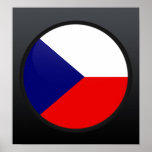 Czech quality Flag Circle Posters