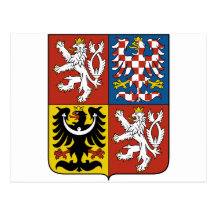 Czech Republic Coat of arms CZ Postcard