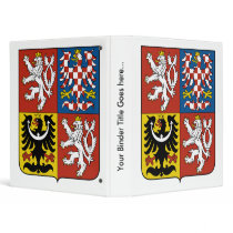 Czech Republic Coat of Arms detail Vinyl Binders