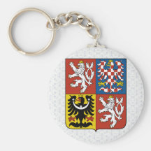 Czech Republic Coat of Arms detail Key Chain