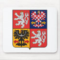 Czech Republic Coat of Arms Mousepad by FlagTshirts Czech Republic Coat of Arms Mousepad
