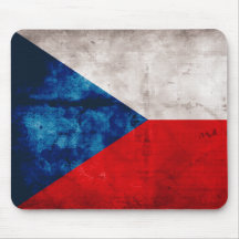 Czech Republic Flag Mousepads