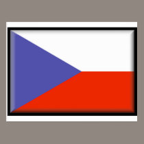 Czech Republic Flag postcards
