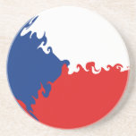 Czech Republic Gnarly Flag coasters