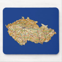 Czech Republic Map Mousepad