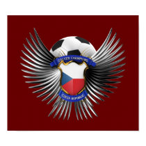 Czech Republic Soccer Champions Print