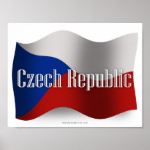 Czech Republic Waving Flag Posters