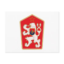 Czechoslovakia Coat of Arms 1960 Postcard