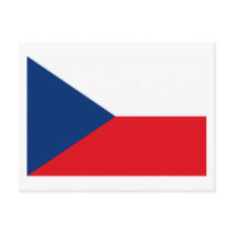 Czechoslovakia Flag Postcard