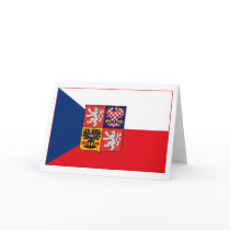 Czechoslovakia Flag w COA (light) Greeting Card by FlagTshirts Czechoslovakia Flag w COA (light) Greeting Card