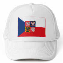 Czechoslovakia Flag w COA (light) Hat