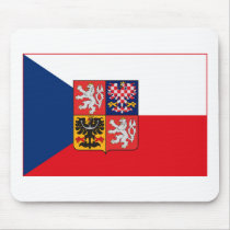 Czechoslovakia Flag w COA (light) Mousepad by FlagTshirts Czechoslovakia Flag w COA (light) Mousepad