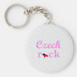 Czechs Rock - Cute Pink Keychains