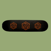 D20 Black & Orange skateboards