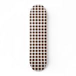 D20 Black &amp; Orange, Tiled Custom Skate Board