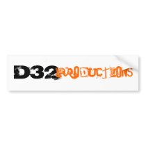 D32, Productions bumper stickers by december_32nd D32, Productions bumper stickers