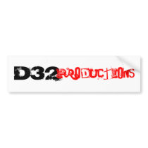 D32, Productions bumper stickers by december_32nd D32, Productions bumper stickers