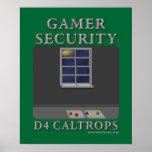 D4 Caltrops Print