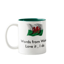 D6G Word from Wales Mug mugs