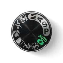 D90 Mode Dial Pinback Button