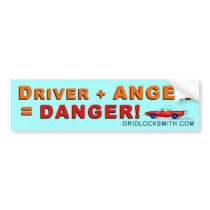 D+A=DANGER! bumper stickers