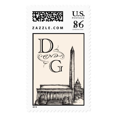 D and G Washington Skyline stamp