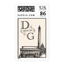 D and G Washington Skyline stamp stamps